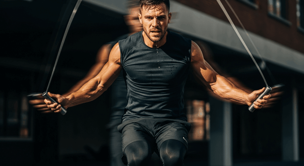 Corde à sauter lestée : l’outil puissant pour brûler plus de calories et gagner en explosivité